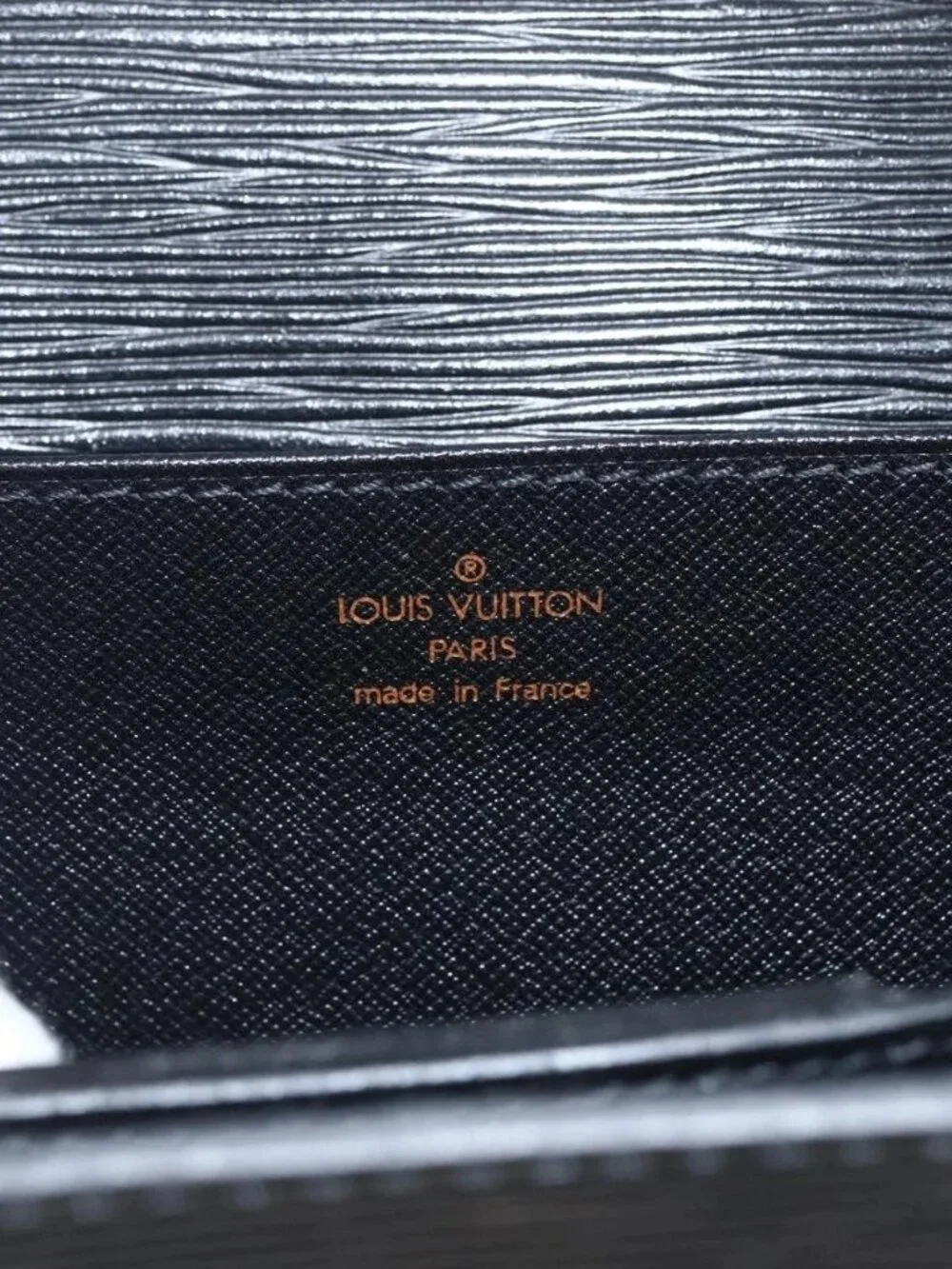 LOUIS VUITTON Epi Serviette Conseiller Business Bag Black